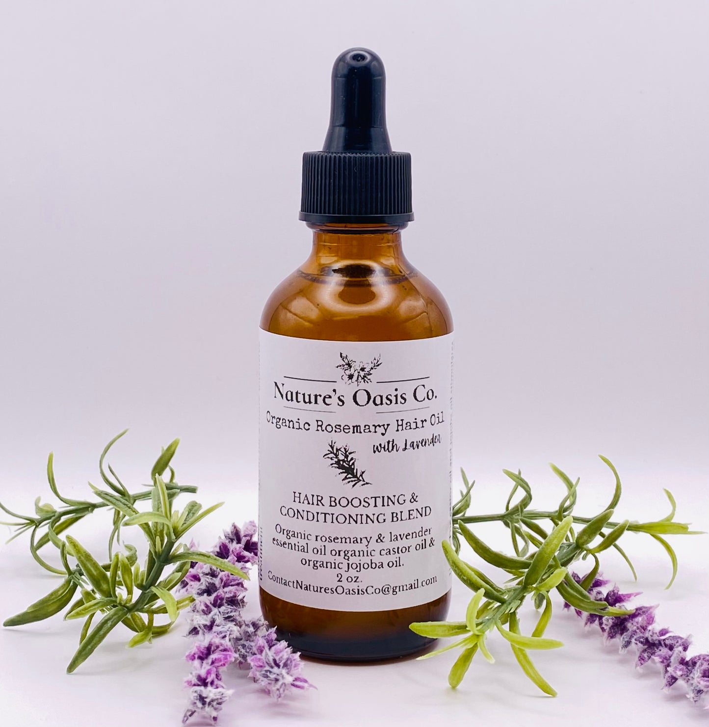 Organic Rosemary Hair Oil With Lavender