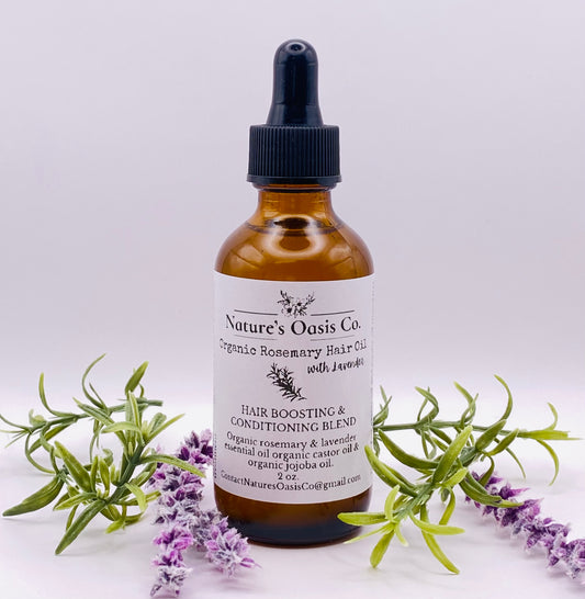 Organic Rosemary Hair Oil With Lavender